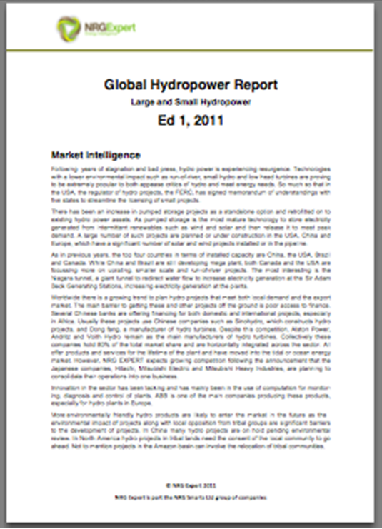 Global Hydro Power Report